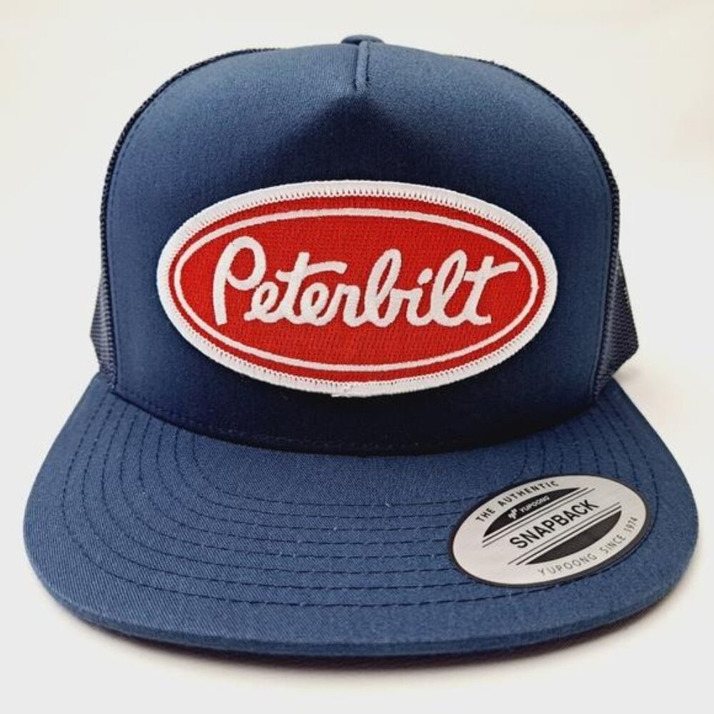 Retro Vintage Style American Embroidery Peterbilt Embroidered Patch Flat Bill Me - Picture 2 of 5